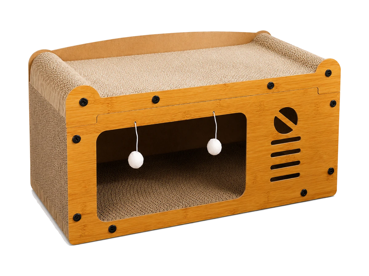 TV Box Cat Scratching Board